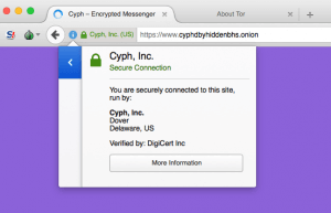Cyph Tor EV SSL Cert